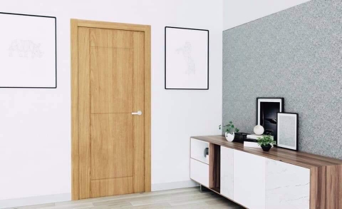 Cửa nhựa composite kiểu dáng Hàn Quốc hiện đại