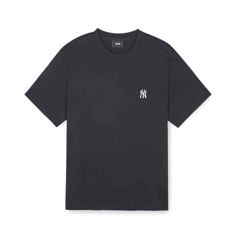 Áo Thun MLB Korea Basic Small Logo T-Shirt New York Yankees Black