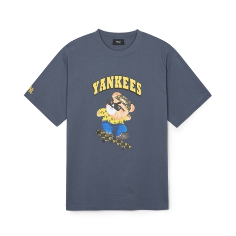 Áo Thun MLB Korea Summer Mega Bear New York Yankees Grey