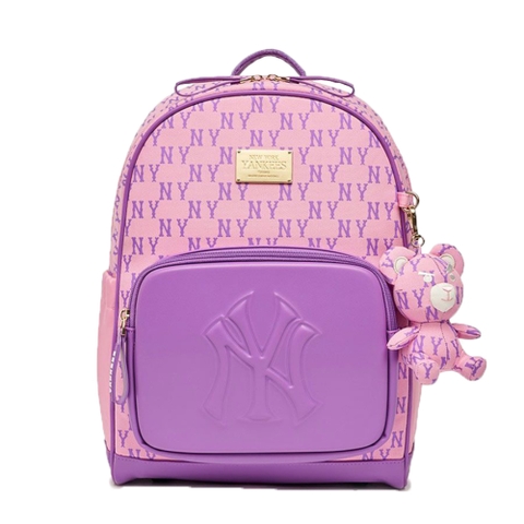 Balo MLB Korea [KIDS] Classic Mono School Bag New York Yankees Pink