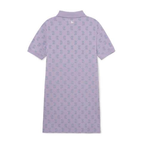 Đầm MLB Women's Classic Monogram Collar Dress Boston Red Sox L.Lavender