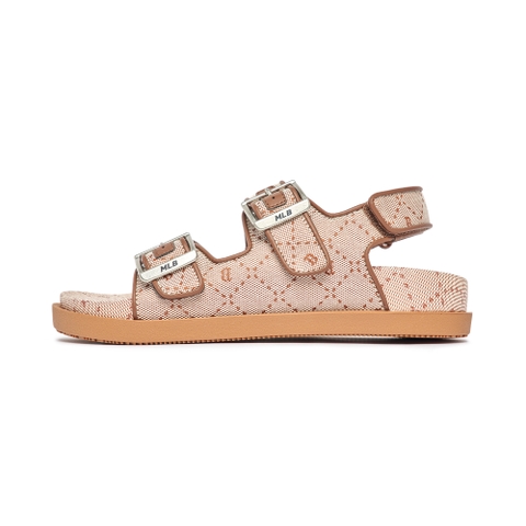 Sandal MLB Double Jacquard Diamond Monogram Boston Red Sox Beige