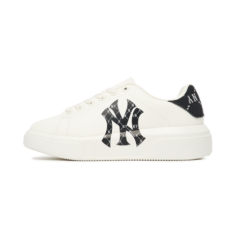 Giày MLB Chunky Classic Diamond Monogram Heel New York Yankees Black