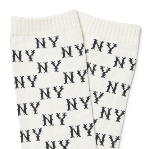 MLB Classic Monogram Socks New York Yankees Ivory