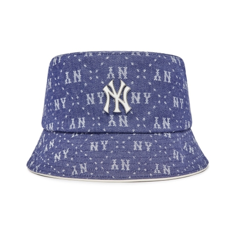 Nón MLB Denim Dia Monogram Bucket Hat New York Yankees D.Navy