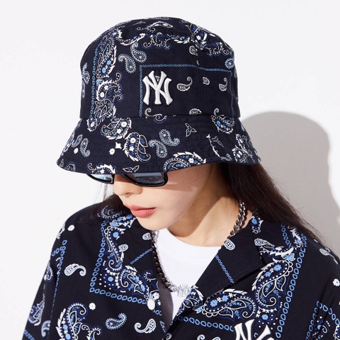 Nón MLB Paisley Bucket Hat New York Yankees D.Navy