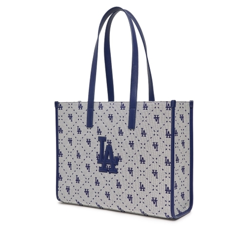 Túi MLB Diamond Monogram Jacquard Large Tote Bag LA Dodgers L.Navy