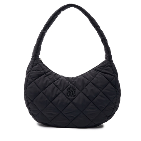 Túi MLB Korea Quilted Hobo Bag Large New York Yankees Black