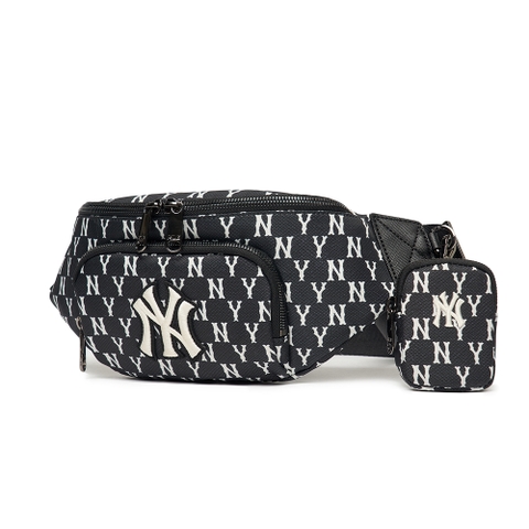 Túi MLB Monogram Hip Sack New York Yankees Black