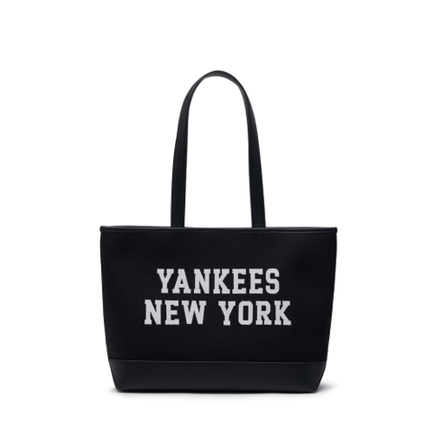 Túi MLB Korea Varsity Jacquard Shopper Bag New York Yankees Black