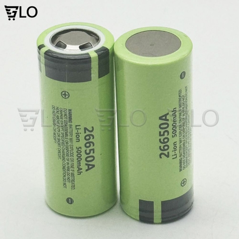 Pin Sạc 26650 3.7v Dung Lượng Thực 5000mAh Dòng Xả Cao 30A, Pin Lithium Ion Dùng Cho Đèn Pin Siêu Sáng, Pin Dự Phòng