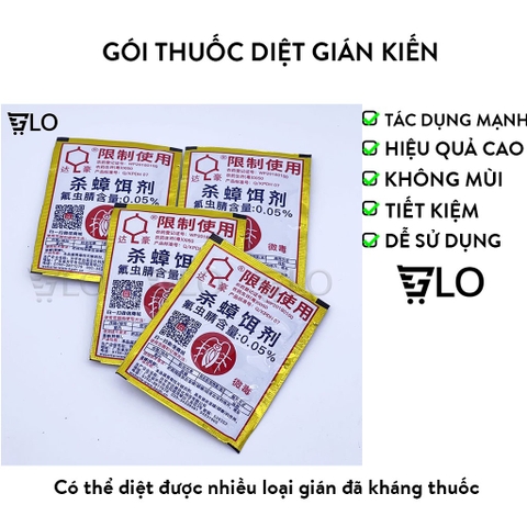 Gói Thuốc Diệt Gián Kiến Hiệu Quả Cao