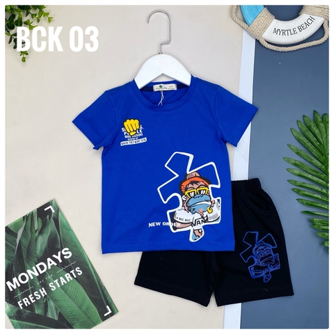 Bộ cotton BT hình khỉ 12/18