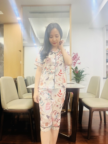 Bộ Pijama Emma quần lửng