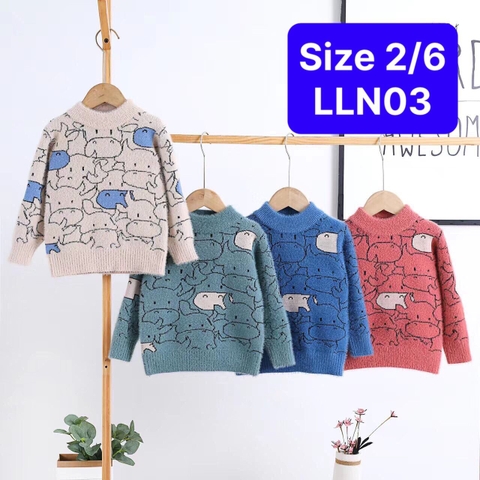 Len lông cừu bé trai/bé gái size 2/6T