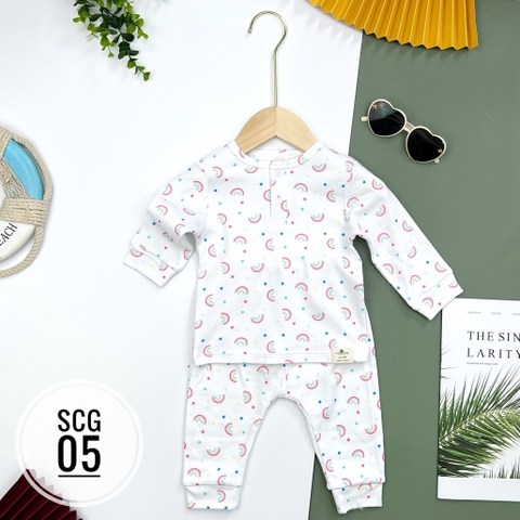 Bộ sơ sinh cotton PC 6/36m x22