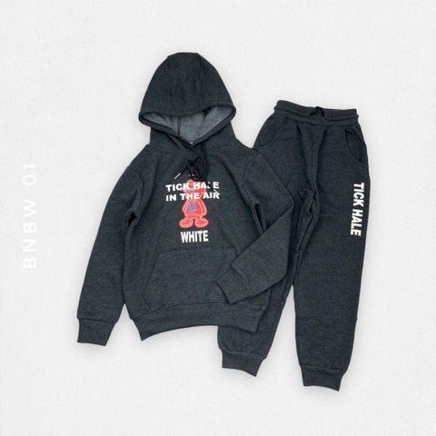 BNBM-Bộ nỉ bông hoodie hình gấu 8/16