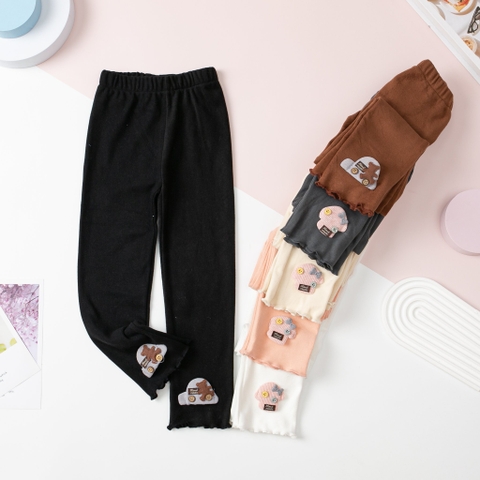 Quần legging Bé gái nỉ mềm size 2/10 tuổi