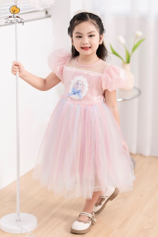 Váy công chúa Elsa cầu vồng size 2/10 tuổi