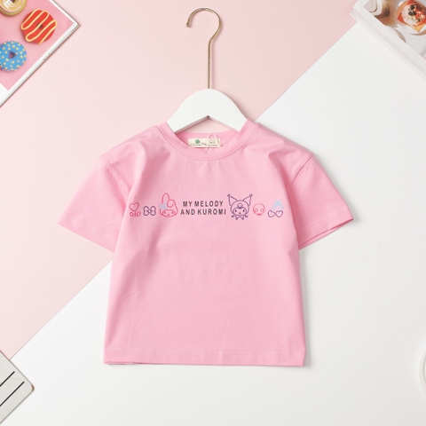 Áo Bé gái cotton ngắn tay Melody size đại 10/16 x24