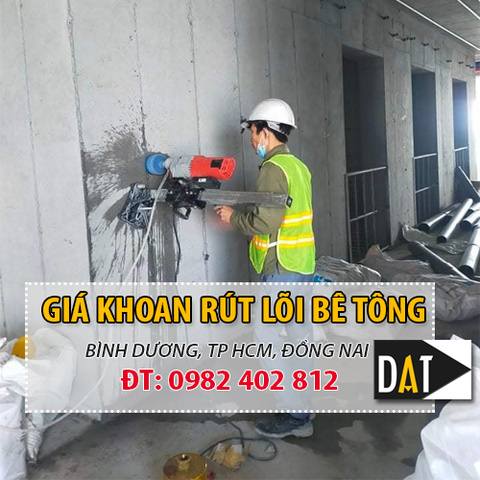 Khoan rút lõi bê tông - Đơn giá khoan rút lõi bê tông năm 2022