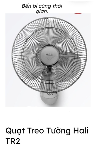 Quạt treo tường HALI TR2 có remote