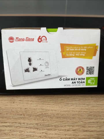Ổ cắm máy bơm an toàn OC03.MB 16A Rạng Đông