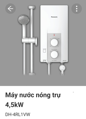 Máy nước nóng trực tiếp Panasonic DH-4RL1VW
