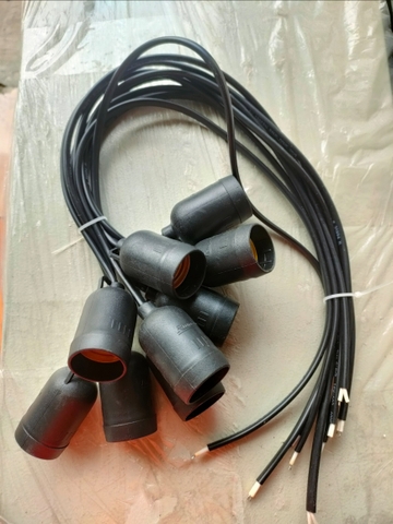 Đui đèn chống thấm nước E27 IP65 40cm