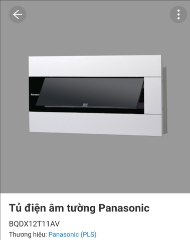 Tủ điện âm tường 12 đường màu trắng mặt che trong suốt - BQDX12T11AV