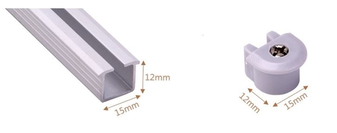 TD51 - Phụ kiện cửa lùa giảm chấn cho tủ áo