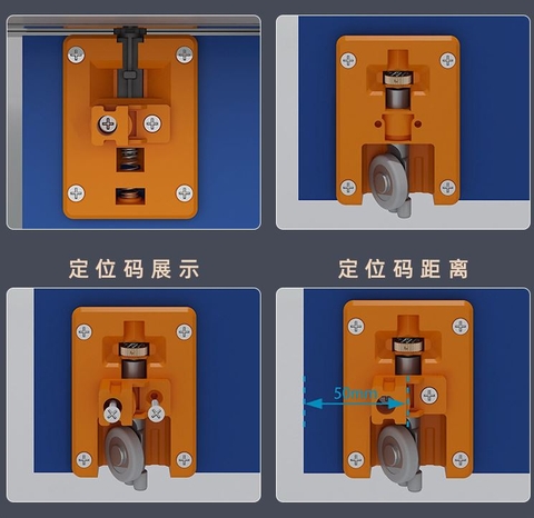 TM48 - Ray cửa lùa phẳng mặt