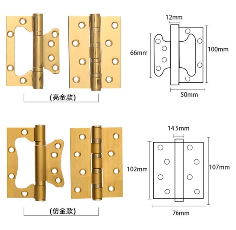 MOD66- Khóa cửa đi mạ vàng 24k