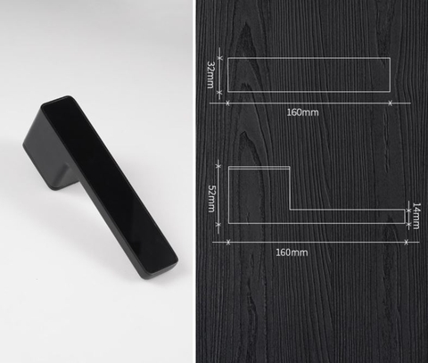 MOD47 - Khóa cửa đi tay vuông( tay cầm 1 phía)