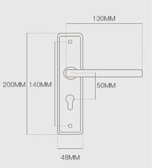 MOD61 (OG49-55)- Khóa cửa đi