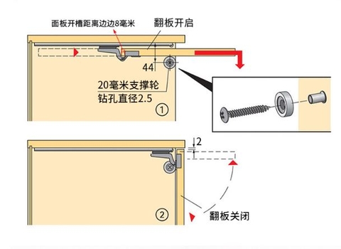 TM79- Bản lề ray dọc loại rẻ