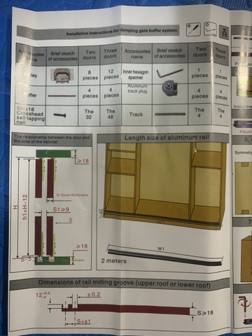 KMTD51 - Phụ kiện cửa lùa giảm chấn cho tủ áo