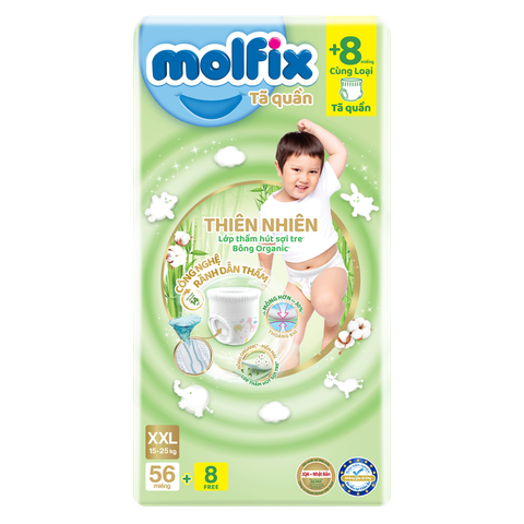 Tã quần Molfix XXL56 cho trẻ 15-25kg