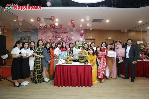 Tập đoàn Nagakawa tưng bừng tổ chức kỷ niệm ngày 8/3 cho nữ cán bộ, công nhân viên