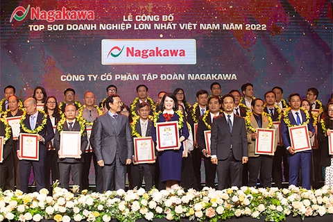 Tập đoàn Nagakawa liên tiếp lọt Top 500 doanh nghiệp lớn nhất Việt Nam
