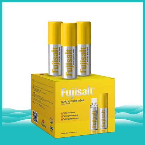 Nước Xịt Thơm Miệng Fujisalt - Hộp 12 Chai