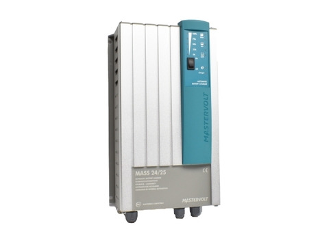 Máy Sạc Ắc Quy MASTERVOLT MASS 24/25, Model: 40020256, Serial: J517R0072, Đầu Vào: 230 V (180-265 V), 50/60 Hz, Đầu Ra: 25 A - 28.5 V