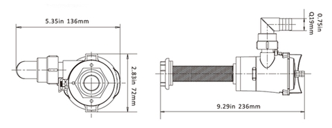 Bơm Sục Oxy Nuôi Cá 12V Cho Tàu Câu, Lưu Lượng 800 Gallon