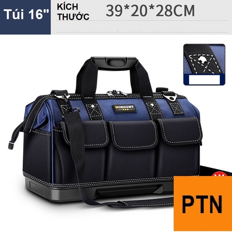 Túi Dụng Cụ Winhunt 16 inch, Màu Xanh Lục kích thước 39x20x28cm, nặng 1.1kg