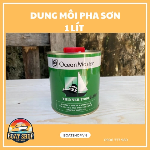 Dung Môi Pha Sơn Phủ TOPCOAT, Mã T300 (Slow), Hãng Ocean Master, Dung Tích 1 Lít, Boat Shop VN