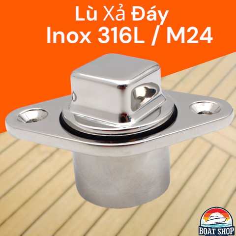 Nút Xả Đáy Inox 316L, Kích Thước 41x70mm, M24, Mã S30634