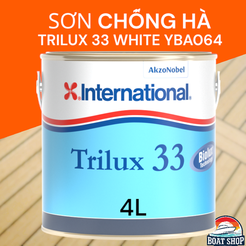 Sơn Chống Hà International TRILUX 33 WHITE YBA064, Dung Tích 4 Lít, Màu Trắng Hoặc Đen
