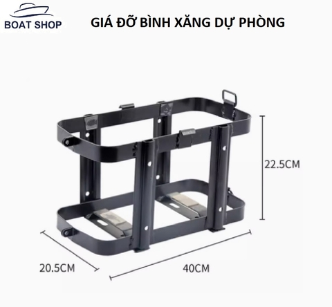 Giá Đỡ Bình Chứa Xăng Dự Phòng, Chất Liệu Sắt, Có Khoá Gài