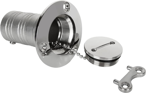 Nắp Dầu Diesel Inox SS316, Có Chìa Rời, Đường Kính 38.1mm, Mã S30603-41 Có Chữ DIESEL