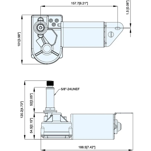 Motor Gạt Nước Mưa TMC 12V 20W, Mã TMC-0091101